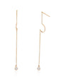 Bar Long Chain Earrings