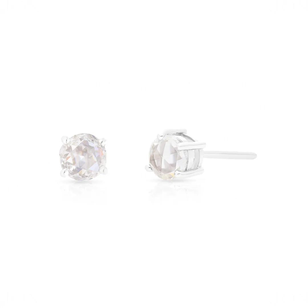 Rose-Cut Diamond Studs