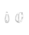 Diamond Minimalist Huggie Hoops