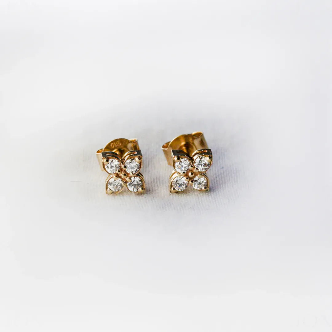 Four Leaf Clover Studs