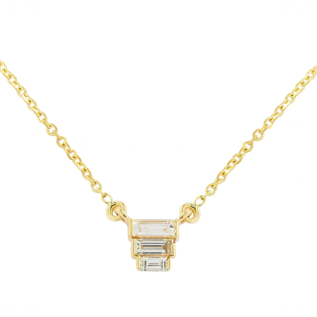 Trio Baguette Necklace