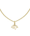 Lotus Charm Necklace