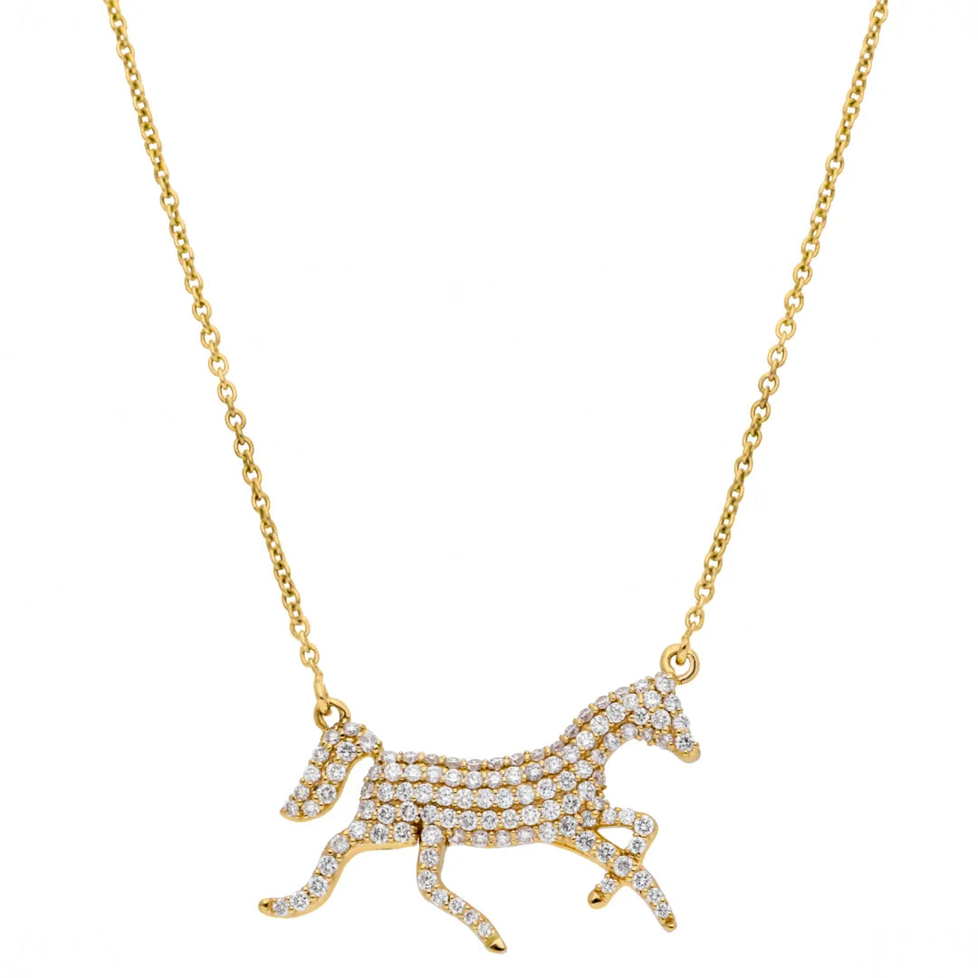 Diamond Stallion Pendant