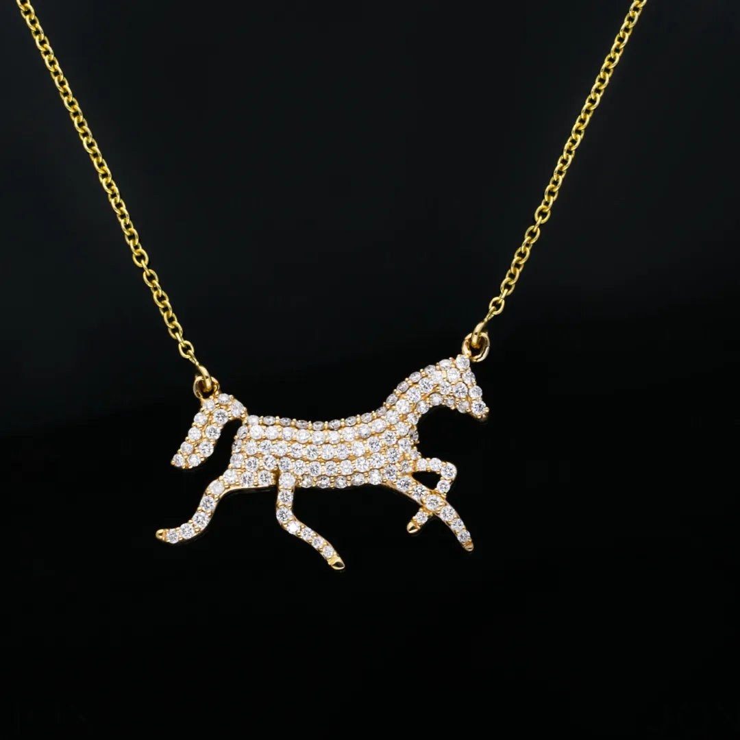 Diamond Stallion Pendant