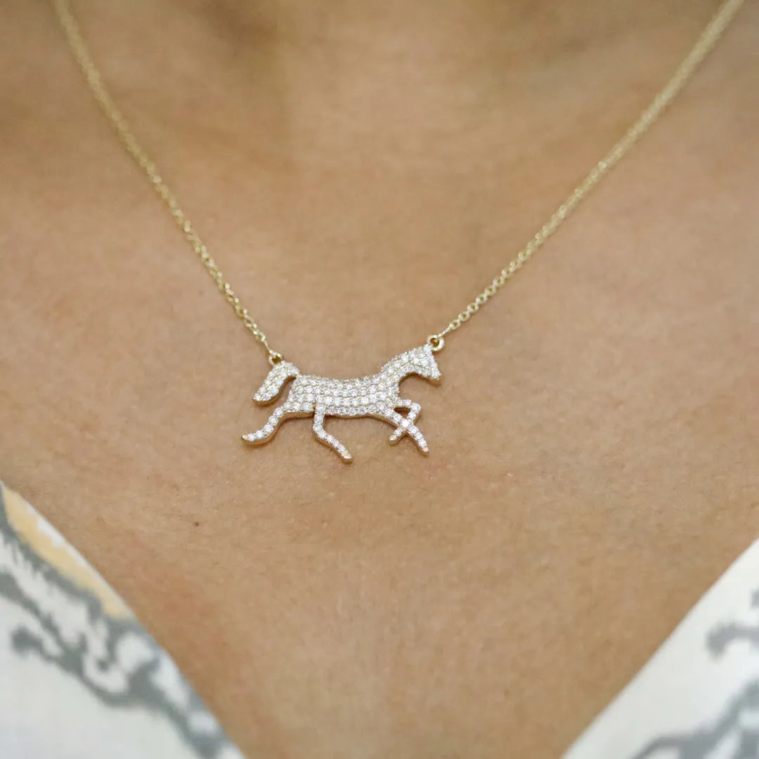 Diamond Stallion Pendant