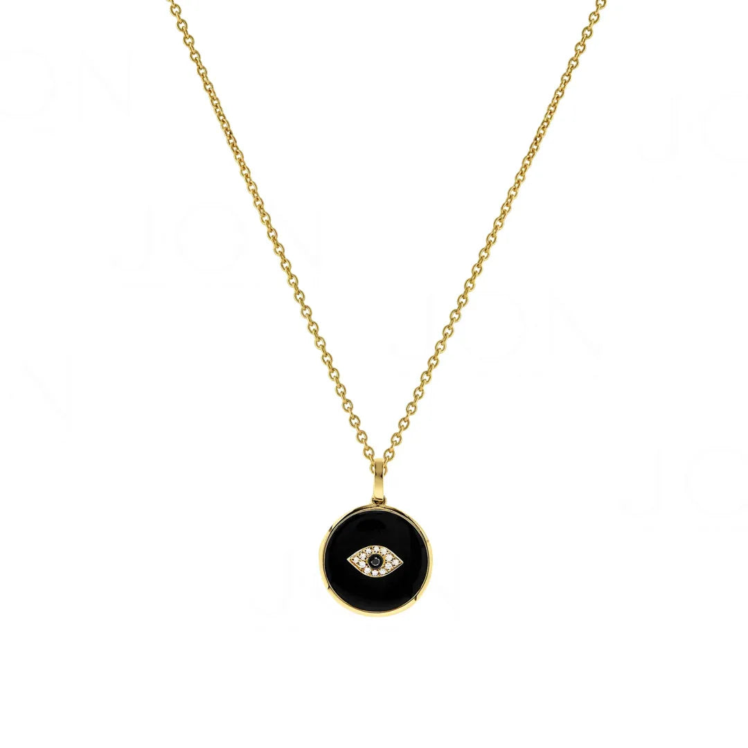 Onyx Evil Eye Necklace