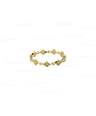14K Yellow Gold 0.10 Ct. Genuine Diamond Wedding Eternity Band Ring -5.5 US