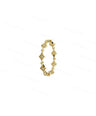 14K Yellow Gold 0.10 Ct. Genuine Diamond Wedding Eternity Band Ring -5.5 US