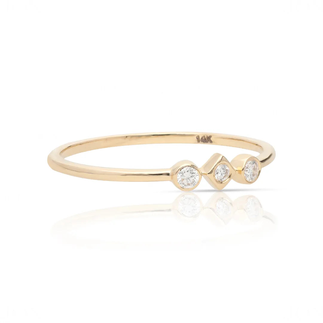 Trine Diamond Ring
