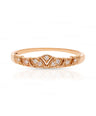 14K Gold 0.08 Ct. Genuine Diamond Crown Wedding Ring Fine Jewelry Size-3 to 8 US