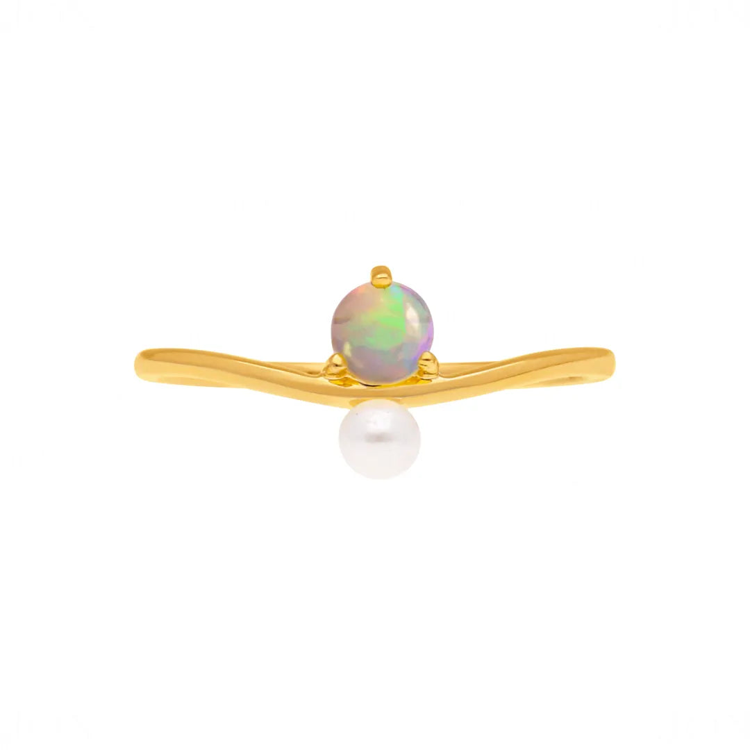 Opal-Pearl Ring