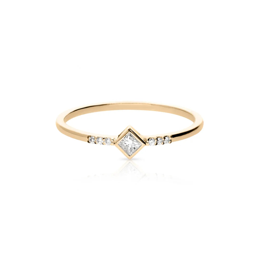 René Princess-Cut Diamond Ring