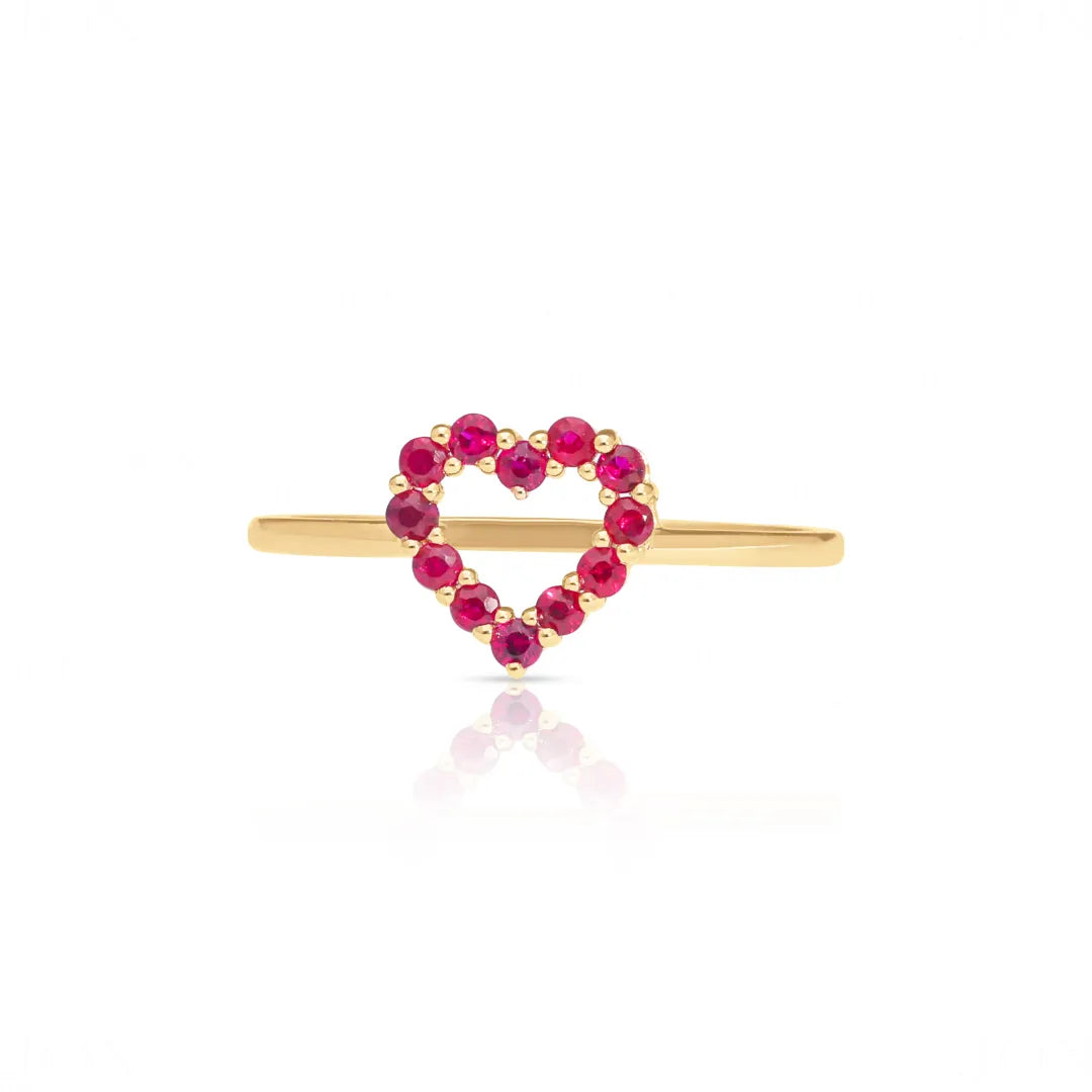 Ruby Heart Ring