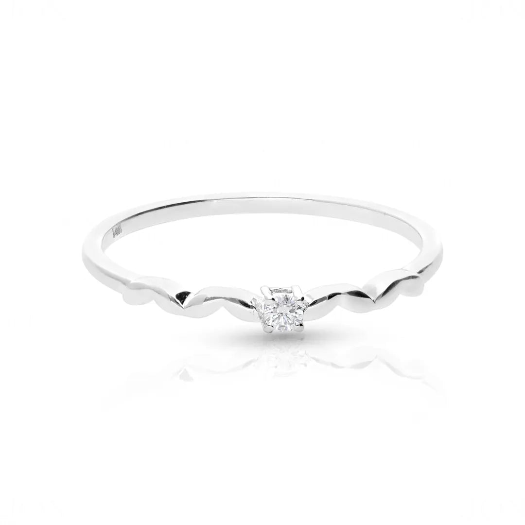 Diamond Wave Ring