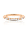 14K Gold 0.30 Ct. Genuine Diamond Half Eternity Wedding Band Ring Fine Jewelry