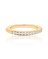 14K Gold 0.30 Ct. Genuine Diamond Half Eternity Wedding Band Ring Fine Jewelry