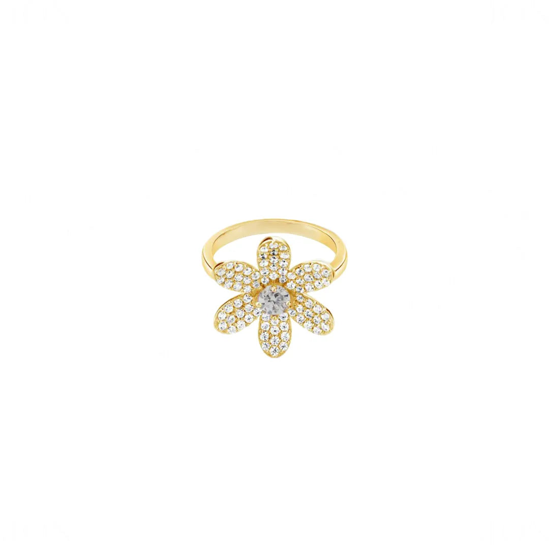 Diamond Flower Ring