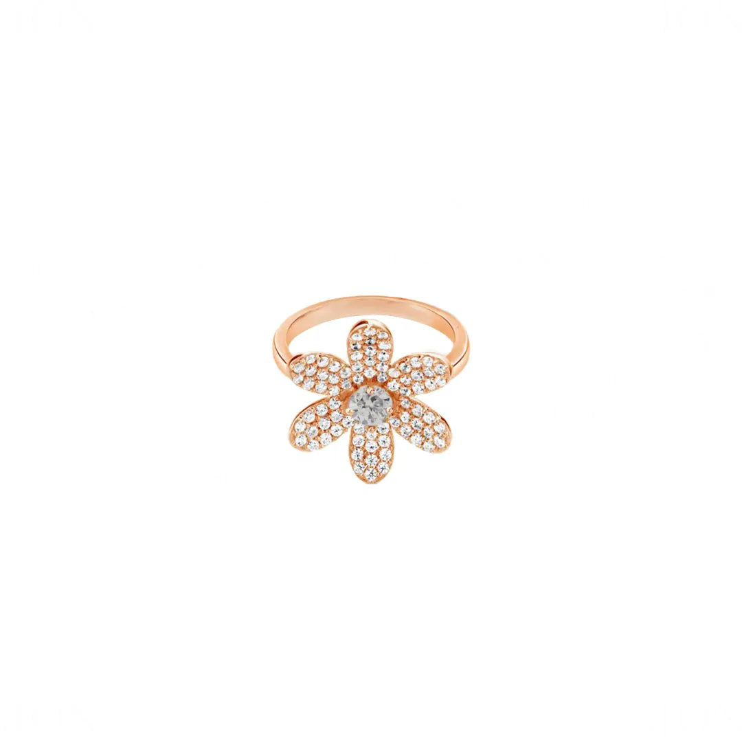 Diamond Flower Ring