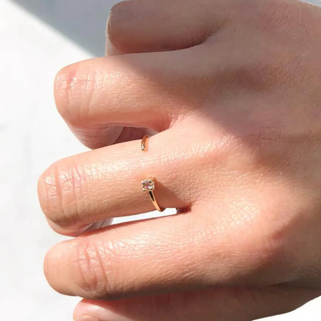 Diamond Cuff Ring|14k Gold