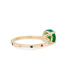 Emerald and Multi-Color Stone Ring|14k Gold