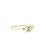 Emerald Baguette Ring|14k Gold