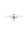 Four-Clover Emerald Ring