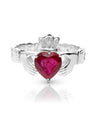 Ruby Claddagh Ring