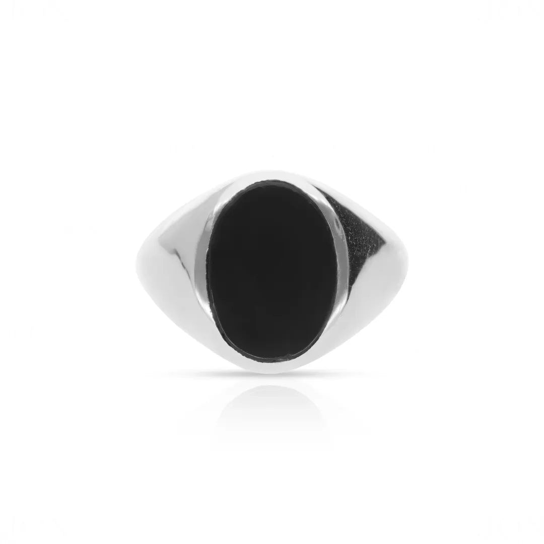 Black Onyx Signet Ring